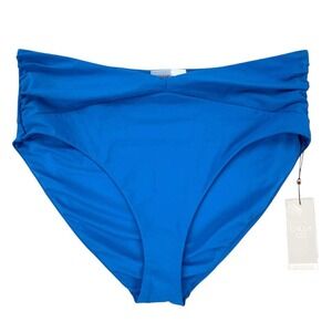 Callia Womens XL High Waist Tummy‎ Control Swimsuit Bottom Royal Blue